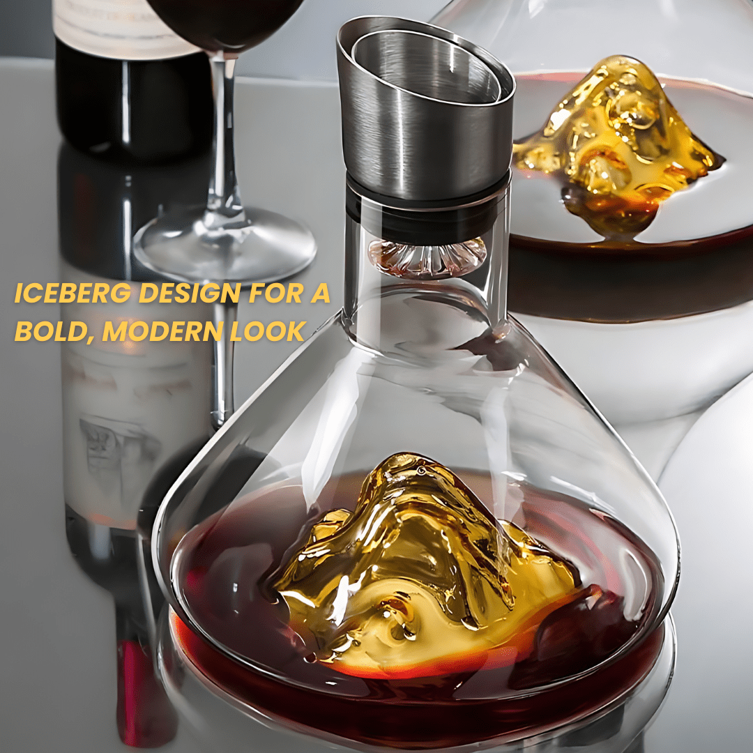 Golden Iceberg Decanter